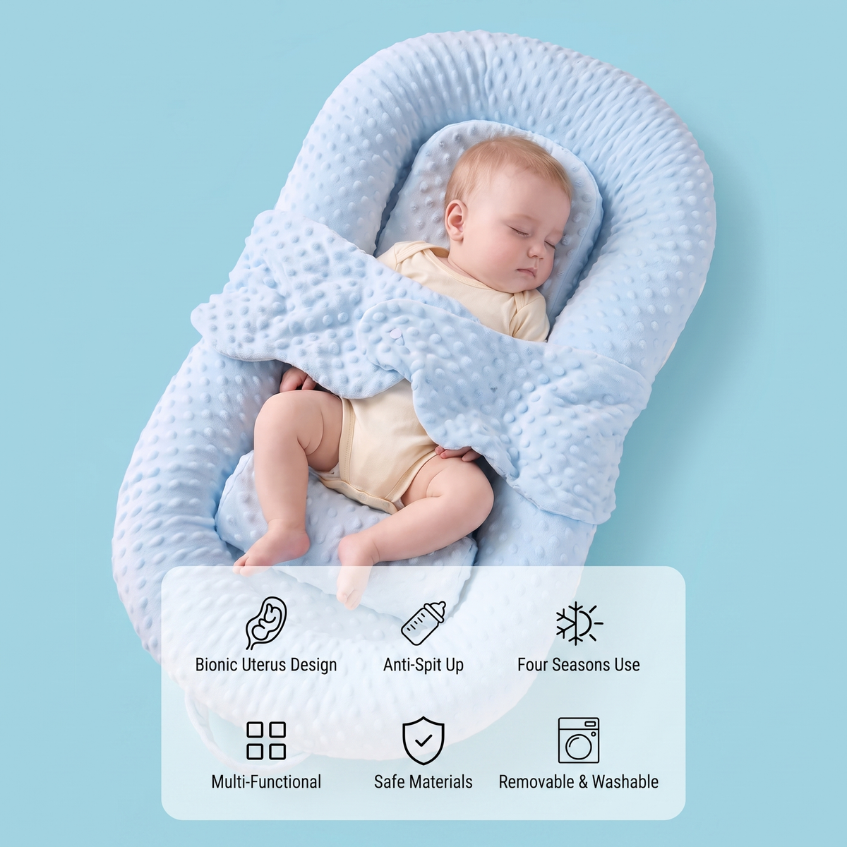 SweetBaby® Automatic Patting Baby Sleep Pillow